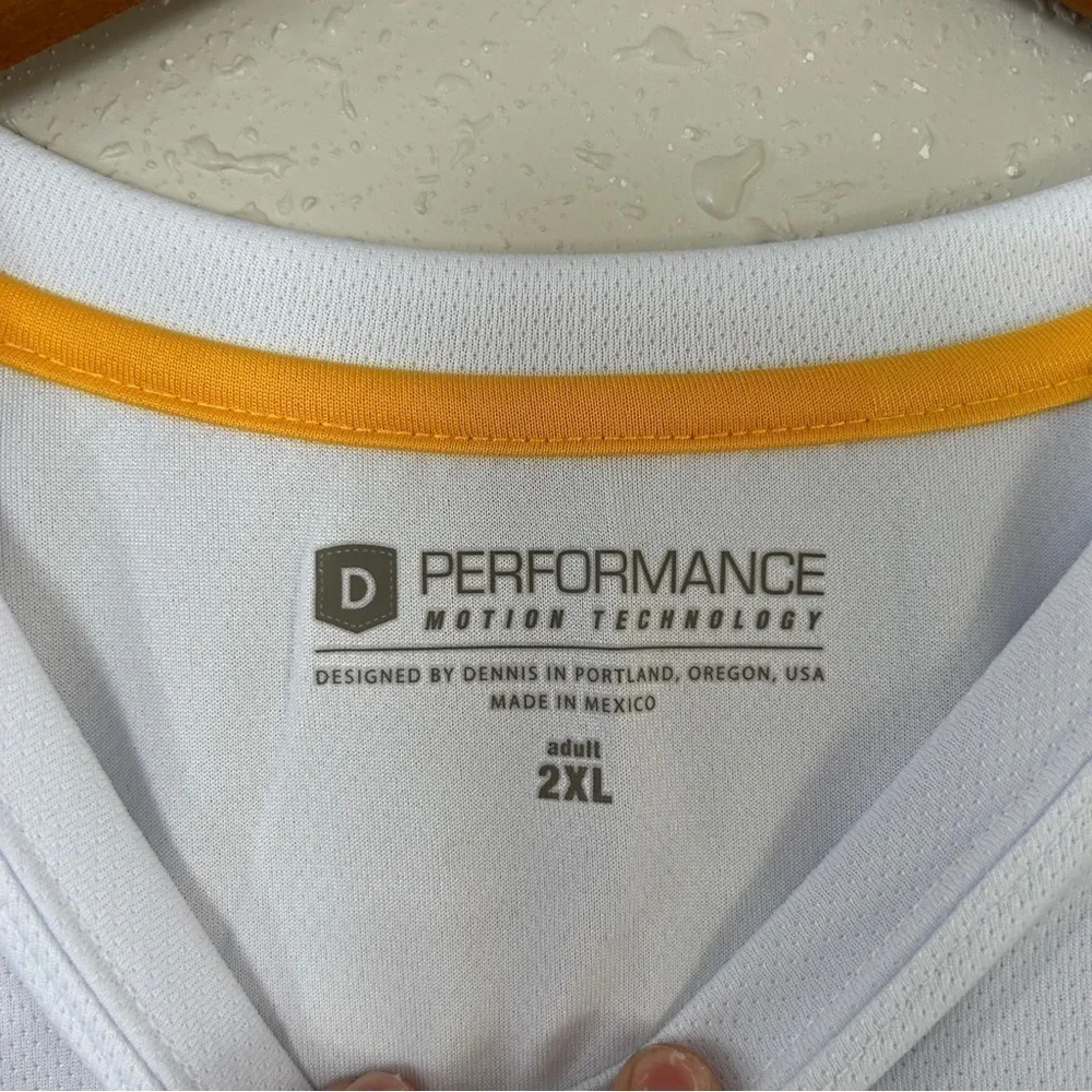 🦋Performance Motion Technology White Short Sleeve T-Shirt Golf Golfing Putt 2XL